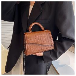 2024 New Stone Pattern Crossbody Women's Bag Casual Japanese and Korean Simple Pure Small Bag Wholesale Handbags Made In China