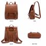 LOVEVOOK 2022 custom wholesale College School bags ladies handbags PU leather vintage fashion backpack daily women's Backpack