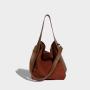 Autumn Trendy Brown Large Capacity Casual One Shoulder Crossbody Sling Bags Designer Bag Women Handbags Ladies