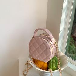 Wholesale Korean Design Gentle Messenger Bag Summer Cute Handbag Double Open Zipper PU Leather Chain Wallet Girls