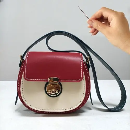 Cowhide Women Fashion Handbags Genuine leather DIY handmade Christmas Gift Bag Ladies  Designer Handbag Wholesale