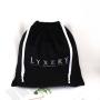 2023 New Product Black Velvet Shoes Packaging Drawstring Bag For Handbag Custom Logo Printed Soft Velvet Dust Pouch