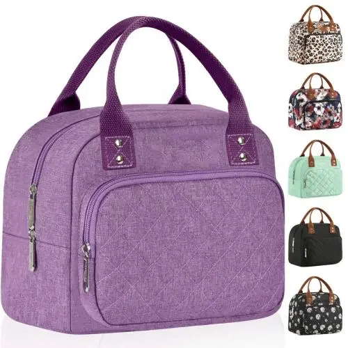 insulated Waterproof reusable portable aluminum cooler bag lunch bag for women lady