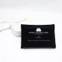 Custom White Logo Large Velvet Envelope Gift Packaging Dust Bag For Hand Bag Envelope Velvet Jewelry Pouch