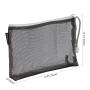 Gelory Portable Durable Travel Toiletry Pouch Nylon Mesh Cosmetic Makeup Organizer Bag with Zipper