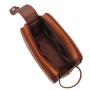 OEM/ODM leather cosmetic bag zipper women makeup organizer pu leather travel cosmetic bag