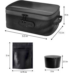Smell Proof Case Stash Box with Combo Lock Smell Proof Container with Shoulder Strap