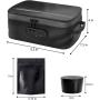 Smell Proof Case Stash Box with Combo Lock Smell Proof Container with Shoulder Strap