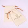 ODM Factory Recyclable Muslin Fabric Toys Dice Packaging Dust Gift Bag Custom Logo Printed Drawstring Cotton Pouch