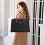 LOVEVOOK wholesale large 2pc bags sets women handbags ladies luxury 15.6 canvas laptop tote handbags for woman office briefcase