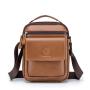 XL282 Best-selling Genuine Leather Men's Shoulder Bag Daily Life Multi-layer Large Capacity Handbag Wear-resistant Durable Bag