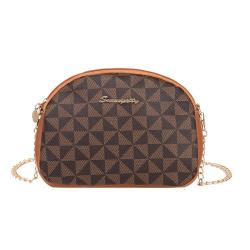 2024 New Women's Fashion Bag Classic Simple Chain Portable Crossbody Small Bag Wholesale Foreign Trade Printed Design