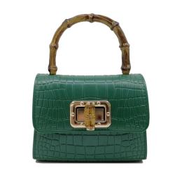 2024 Wholesale Crocodile Bamboo Handle Small Jelly Bag Handbag With Mini Removable Strap