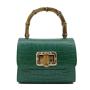 2024 Wholesale Crocodile Bamboo Handle Small Jelly Bag Handbag With Mini Removable Strap