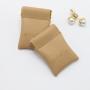 Custom Emboss Logo Closing Magnet Leather Flap Jewelry Ring Earring Storage Packaging Bag Luxury Leather Jewelry Pouch