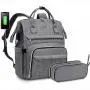 LOVEVOOK Stylish large College Bookbag with pen case Work Travel 15.6 Inch Computer bags 2pcs Teacher student laptop backpacks