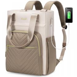 LOVEVOOK quilted 15.6 17in computer bags large school business custom women laptop travel backpack bag with usb charging port