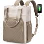 LOVEVOOK quilted 15.6 17in computer bags large school business custom women laptop travel backpack bag with usb charging port