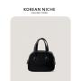Trendy Design Advanced Handbag PU luxury simple dinner bag Retro Style Square Hand bag for Women