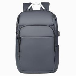 Full Open-Box Laptop Backpack Metal Handle Large-Capacity Portable Travel Backpack Waterproof USB Zipper Factory Custom LOGO