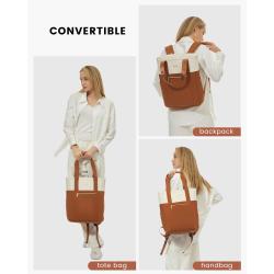 LOVEVOOK 15.6 in Convertible Tote Laptop Backpack Bag Lightweight Travel Computer Backpack College Work Backpack for Women