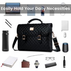 LOVEVOOK 2024 Hot sale fashion design PU Leather laptop bag Custom logo Waterproof office messenger Briefcase tote laptop bags