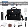 LOVEVOOK 2024 Hot sale fashion design PU Leather laptop bag Custom logo Waterproof office messenger Briefcase tote laptop bags