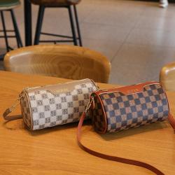 Simple Retro Shoulder Bag for Women 2024 new Wholesale Women's Crossbody Bag Printed Niche Cylinder Messenger Bag Female