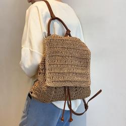 New Single Shoulder Double Shoulder Grass Woven Bag Fashion Woven Bag