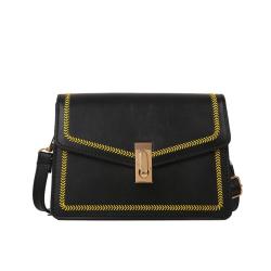 Fashion Lock Bags Women Handbags Ladies Pure Color Bags For Women Horizontal Square Womens Shoulder Bags