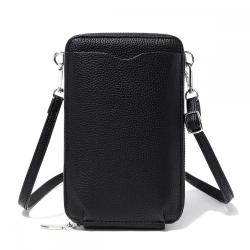 ZX084 Cell Phone Purse Wallet Travel Coin Purse PU Leather Crossbody Wallet Card Holder Bag Card Holder Simple Coin Wallet