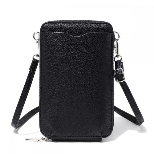 ZX084 Cell Phone Purse Wallet Travel Coin Purse PU Leather Crossbody Wallet Card Holder Bag Card Holder Simple Coin Wallet