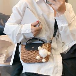 Summer mini woven shoulder crossbody bag
