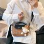 Summer mini woven shoulder crossbody bag
