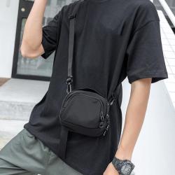 HR064 Men Mini Waist Sports Chest Bag New Fashion Single Polyester Shoulder Crossbody Bag Youth Boy Daily Pairing Phone Handbag