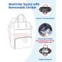 Wholesale LOVEVOOK quilted high capacity multi function baby diaper bag travel back pack fashion diaper portable nappy bags