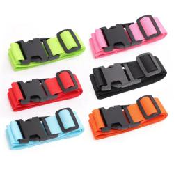 DC037 Fashion Portable Suitcase Belts With Name ID Card Adjustable Luggage Straps Custom Travel Luggage Belt Strap
