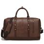 Custom OEM High quality Waterproof PU Leather Travel Luggage Weekender Overnight Duffel Bag Gym Sports Tote Duffle Bag For Men