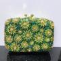 Hollow out metal Purse 2024 New Ladies Party Wedding Handmade Blowball Crystal Diamond Rhinestone Clutch Evening Bags