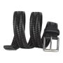 Factory wholesale genuine leather buckle belt woven leather belt men real leather belt
