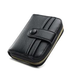ZR186 Lychee Pattern Organ Card Bag 2023 New Short Women's Zero Wallet Large Capacity Multi-card Zipper Wallet