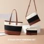 LOVEVOOK 2024 Designer PU Leather Ladies Shoulder Hand bag 3 pcs Luxury Purse and Handbags Set Large Cute Women Tote Bags
