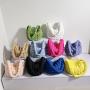 Spring And Summer New Cloud Fold Large Female Casual Personality Lightweight Large Capacity Dumpling Crossbody Commuting Bag