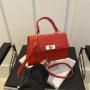 Fashionable Cute Mini PU Leather Women Shoulder Bag Novelty Button Cross Body Purses Crocodile Design Clutch Bag