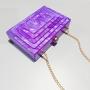 Custom 2024 Women Clutch Bag Acrylic Wedding Clutch Purse Ladies Messenger Evening Bags Acrylic Handbag