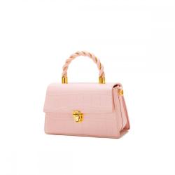 2024 Women's Vegan Leather Crossbody Bag Lightweight New Fashion Summer Texture Small Shoulder Handbag for Beach Use
