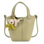 Customized new version bucket women's bag all-match one-shoulder  bag fashion leather handbag