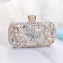 Exquisite rhinestone flower clutch bags bridal bag party crossbody handbag formal occasion evening bags for woman
