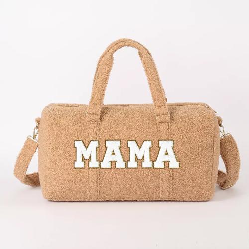 Winter Soft Teddy Duffle Bag Shoulder Large Plush Travel Bag Weekend Overnight Fluzy Fluffy Sherpa Hand Bag Travel Duffel Bag