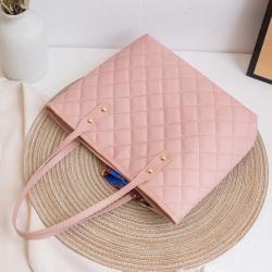 2024 Trendy Large Capacity Diamond Embroidery Tote Bag Simple Silk Scarf Shoulder Bucket Bag Women Fashionable Large Capacity